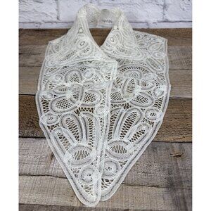 VTG Louise Verschueren Brussels Belgian Lace Dress Front Collar Original Bag